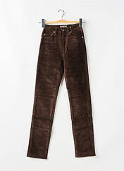 Pantalon slim marron REDWOOD pour femme seconde vue