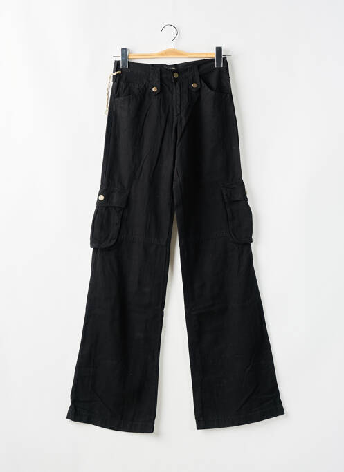 Pantalon cargo poches noir CIMARRON femme