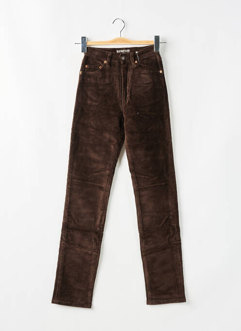 Pantalon slim marron REDWOOD pour femme