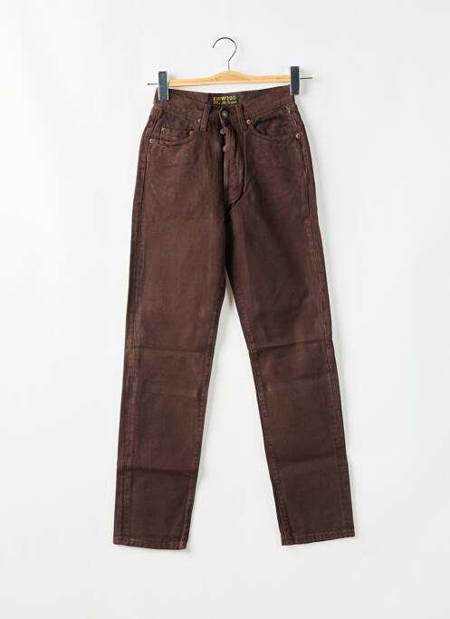Pantalon slim marron REDWOOD pour femme