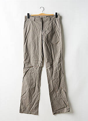 Pantalon chino tissage chiné taille normale marron CONFEX COLLECTION homme
