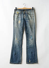 Jeans bootcut stretch taille basse bleu KILLAH femme