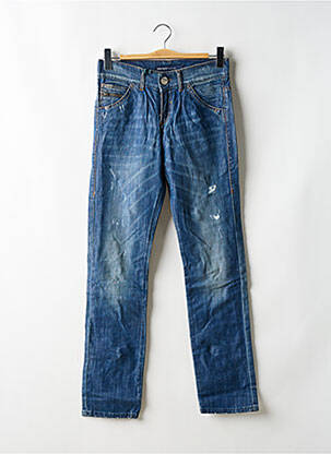 Jeans coupe slim effet usé délavé taille basse bleu MISS SIXTY femme