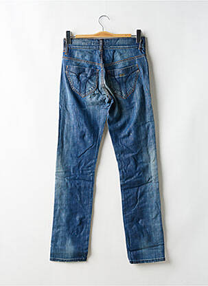 Jeans coupe slim effet usé délavé taille basse bleu MISS SIXTY femme