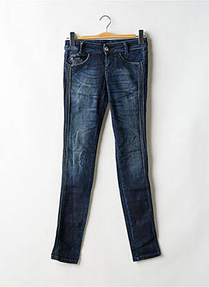 Jeans coupe slim taille basse taille basse bleu KILLAH femme