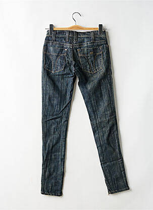 Jeans coupe slim effet usé délavé taille basse bleu MISS SIXTY femme