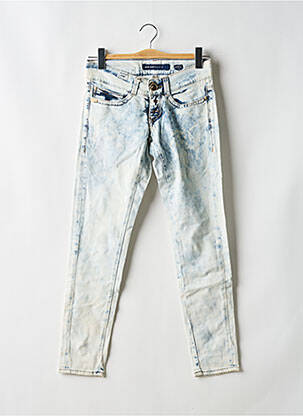 Jeans coupe slim stretch taille basse bleu MISS SIXTY femme