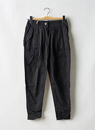 Pantalon chino tissage popeline taille haute noir MISS SIXTY femme