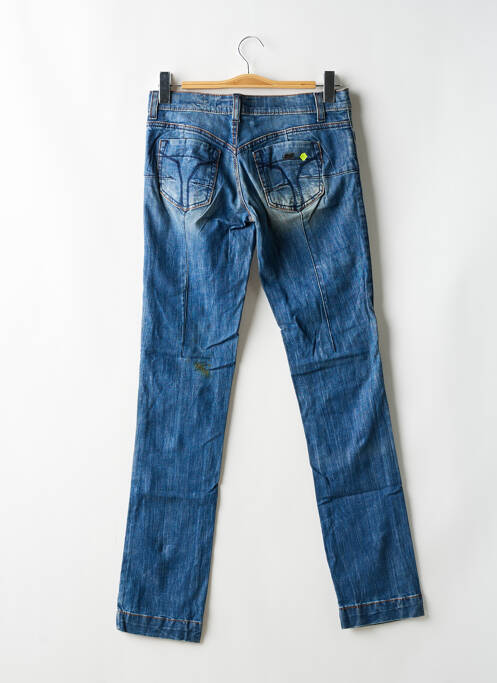 Jeans coupe slim effet usé délavé taille basse bleu MISS SIXTY femme