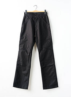 Jeans coupe droite taille haute taille haute noir TEDDY SMITH femme