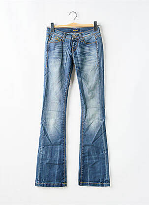 Jean coupe flare stretch taille basse bleu KILLAH femme