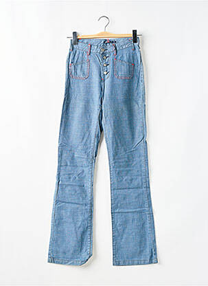 Jeans bootcut taille haute taille haute bleu TEDDY SMITH femme
