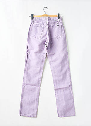 Pantalon droit taille normale taille normale violet TEDDY SMITH femme