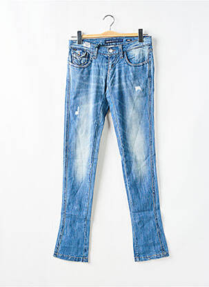 Jeans skinny effet usé délavé taille basse bleu MISS SIXTY femme