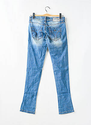 Jeans skinny effet usé délavé taille basse bleu MISS SIXTY femme