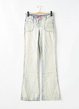 Jean coupe flare taille basse taille basse bleu TEDDY SMITH femme