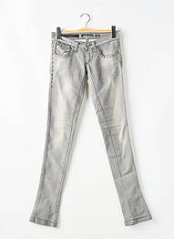 Jeans skinny stretch taille basse gris MISS SIXTY femme