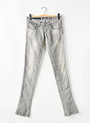 Jeans skinny taille basse taille basse gris MISS SIXTY femme