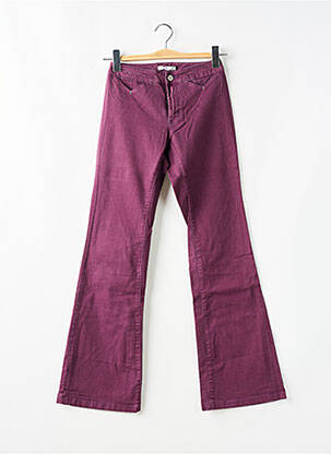 Jean coupe flare stretch taille normale violet TEDDY SMITH femme