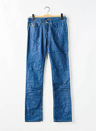 Jeans coupe droite stretch taille basse bleu KILLAH femme