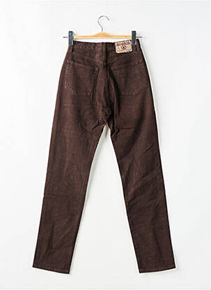 Jean coupe mom poches taille haute marron REDWOOD femme