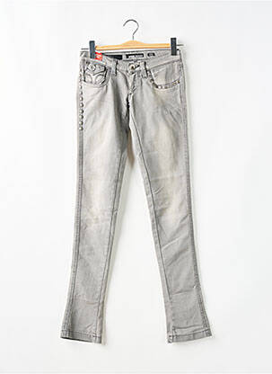Jeans skinny stretch taille basse gris MISS SIXTY femme