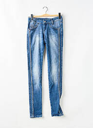 Jeans coupe slim taille basse taille basse bleu KILLAH femme