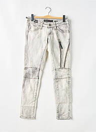 Jeans skinny stretch taille basse gris MISS SIXTY femme