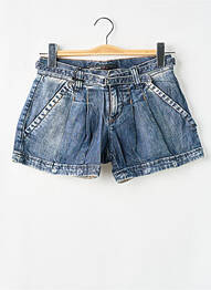 Short tissage denim taille basse bleu MISS SIXTY femme