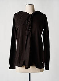 Top tissage jersey manches longues marron CERRUTI 1881 femme