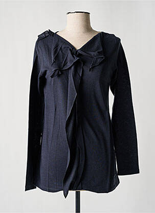 Top tissage jersey manches longues bleu CERRUTI 1881 femme