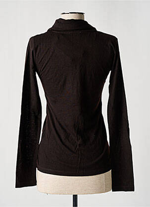 Top tissage jersey manches longues marron CERRUTI 1881 femme