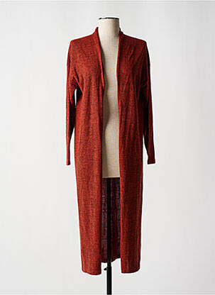 Gilet manches longues manches longues orange SURKANA femme