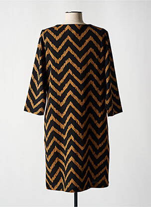 Robe mi-longue manches 3/4 manches 3/4 noir GARCIA femme