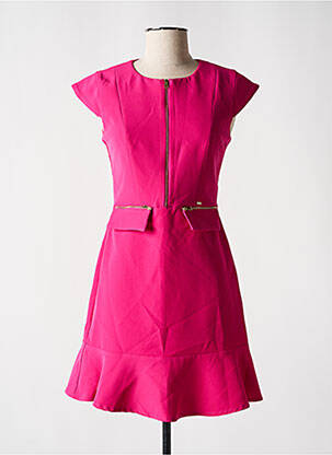 Robe courte manches courtes manches courtes rose GAUDI femme