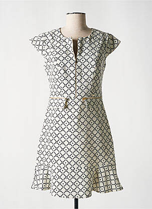 Robe courte manches courtes manches courtes beige GAUDI femme