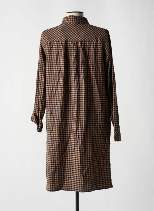 Robe mi-longue marron TOM TAILOR pour femme