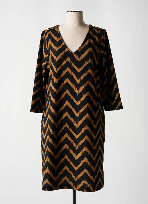 Robe mi-longue noir GARCIA pour femme