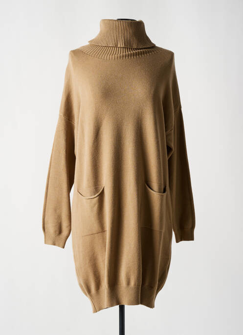 Robe pull beige LOLA pour femme