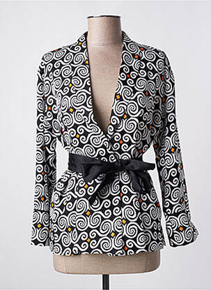 Blazer col châle noir SURKANA femme