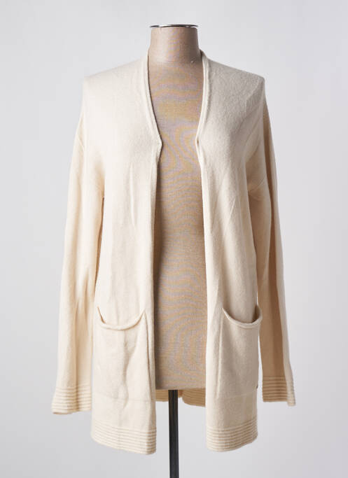 Gilet manches longues manches longues beige TONI femme