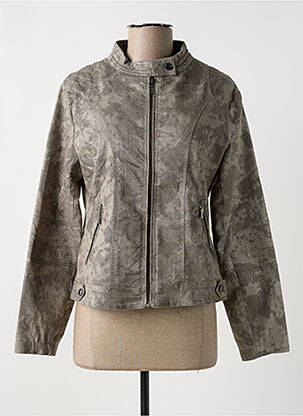 Veste casual finition intérieure doublée gris FRED SABATIER femme