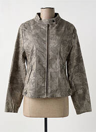 Veste casual finition intérieure doublée gris FRED SABATIER femme
