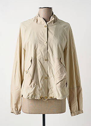 Blouson col col montant beige EVA KAYAN femme