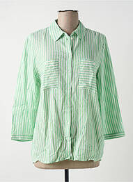Chemisier tissage popeline manches longues vert TOM TAILOR femme