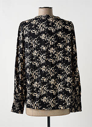 Blouse imprimé fantaisie manches longues noir GARCIA femme