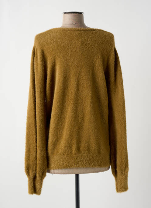 Pull col v manches longues marron GARCIA femme