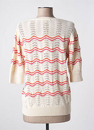 Pull stretch manches courtes beige GARCIA femme