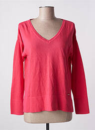 Pull stretch manches longues rose AGATHE & LOUISE femme