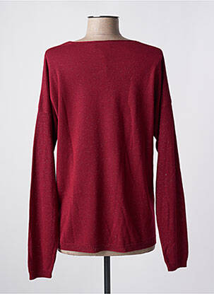 Pull coupe droite manches longues rouge EVA KAYAN femme